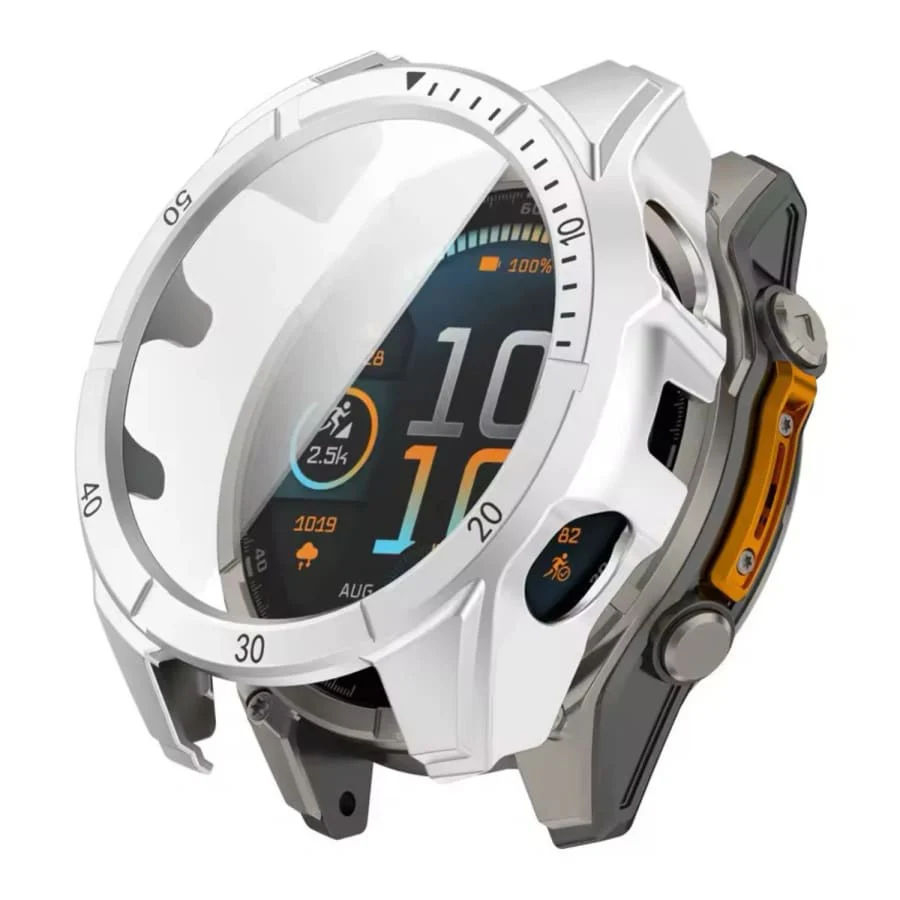 Protective Case for Garmin fenix 8 (43mm) Series (Silver)