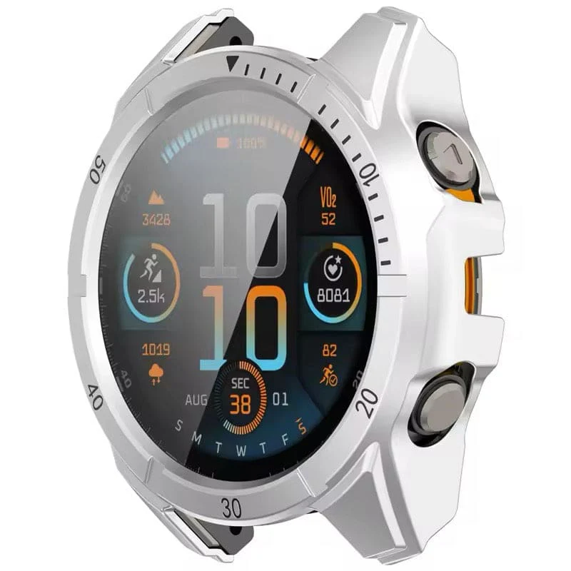 Protective Case for Garmin fenix 8 (43mm) Series (Silver) - Image 3