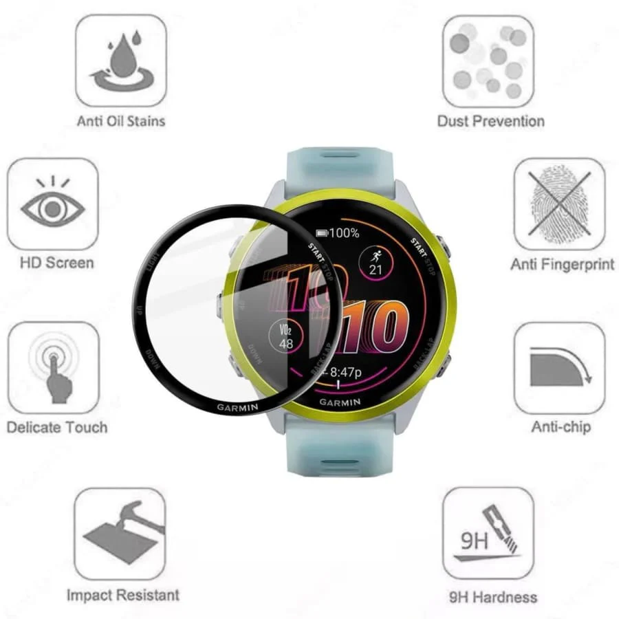 Screen Protectors for Garmin Forerunner 570 (47mm) Watch (Pack of 2) - Image 2