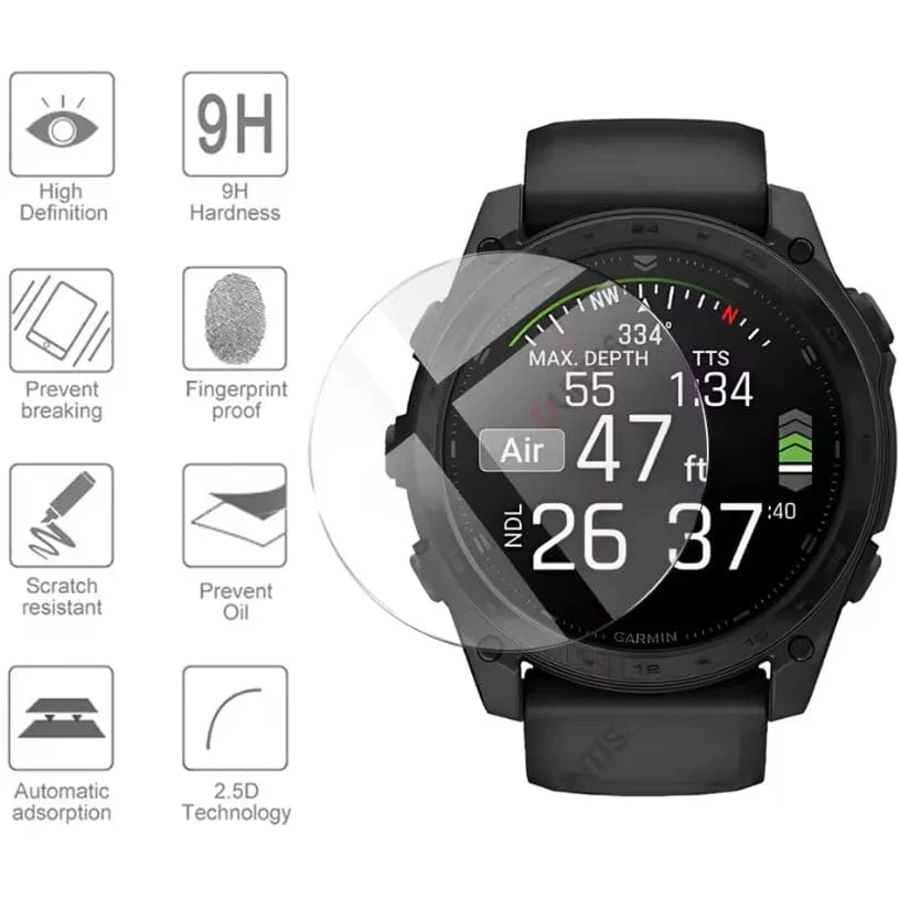 Screen Protector for Garmin Tactix 8 (51mm) (Pack of 2) - Image 2