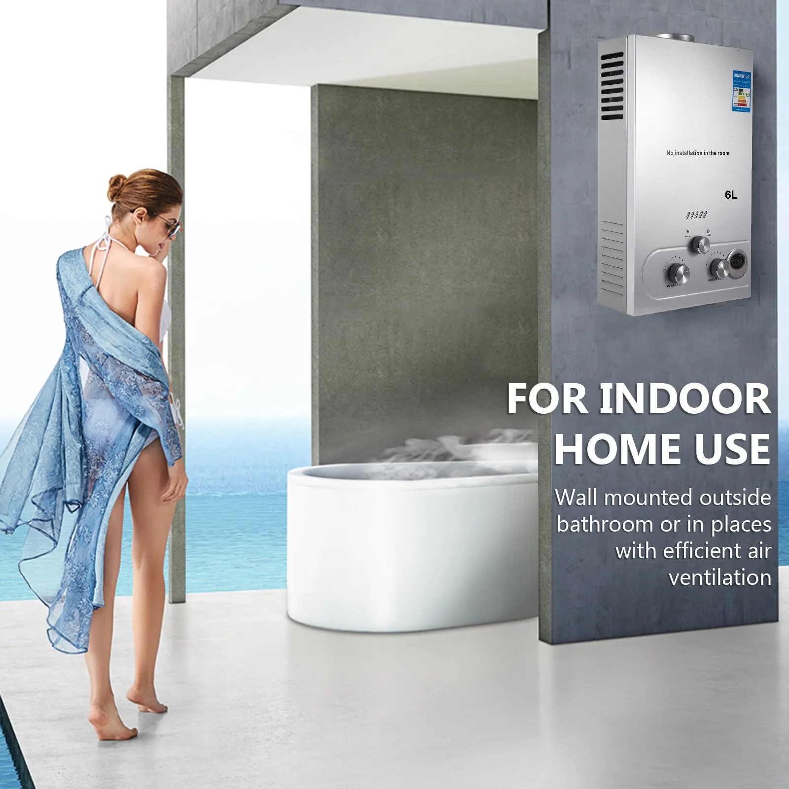 Gas Water Heating With 12V Pump 6L - Image 10
