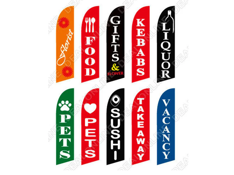 'GIFT' 3.4m Ground Drill/SET Commercial Feather Banner Flag - Image 3