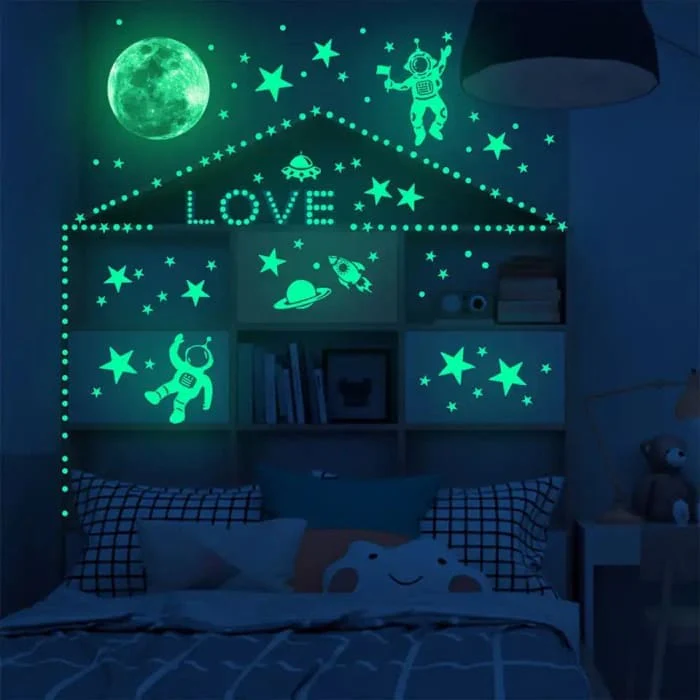Glow in the Dark Space Themed Decals - Image 5