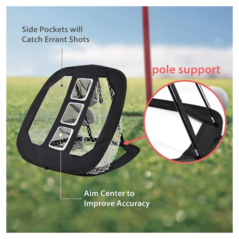 Golf Chipping Net 61×61cm – Foldable Indoor & Outdoor Golf Practice Target - Image 3
