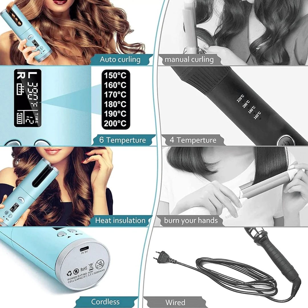 Hair Curler Cordless Automatic - Image 5