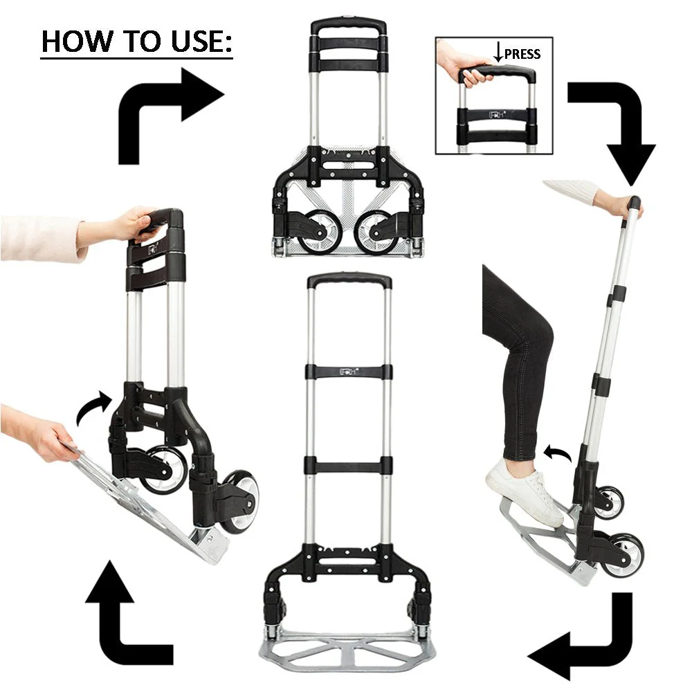 Hand Trolley Foldable 170lbs capacity - Image 4