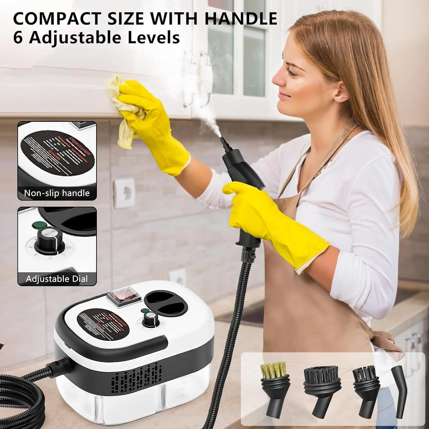 Handheld 2500W Steam Cleaner High Temperature Pressurized - Image 10