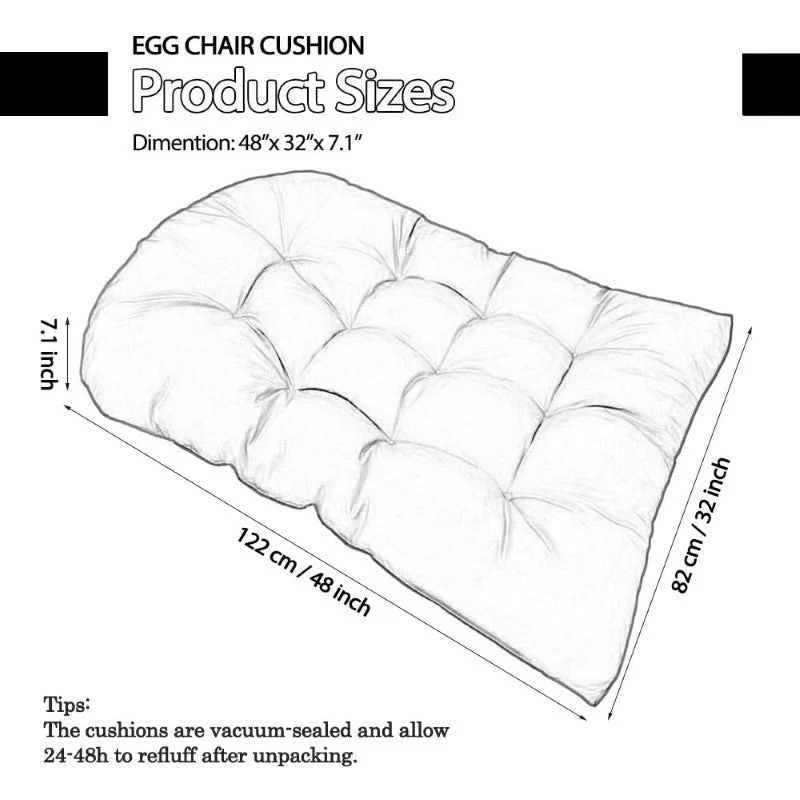 Hanging Basket Hanging Egg Chair Cushion - Image 8