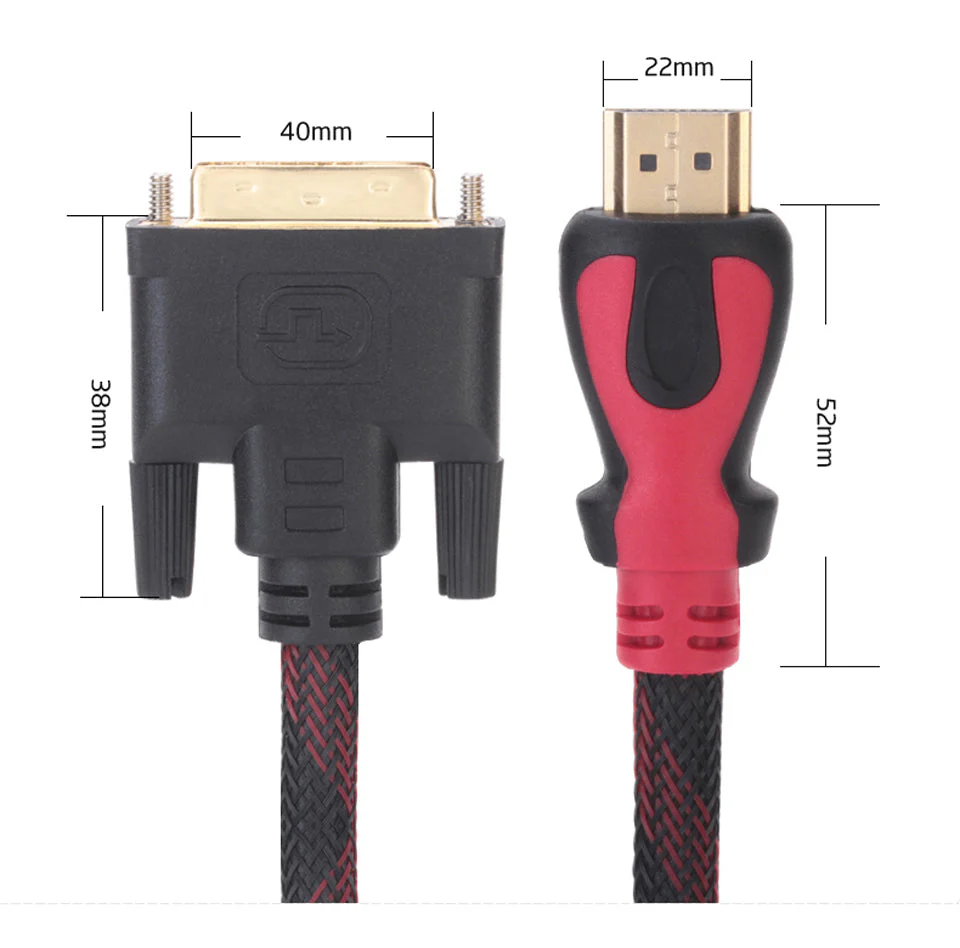 HDMI to DVI Cable for Monitor PC Laptop - Image 3