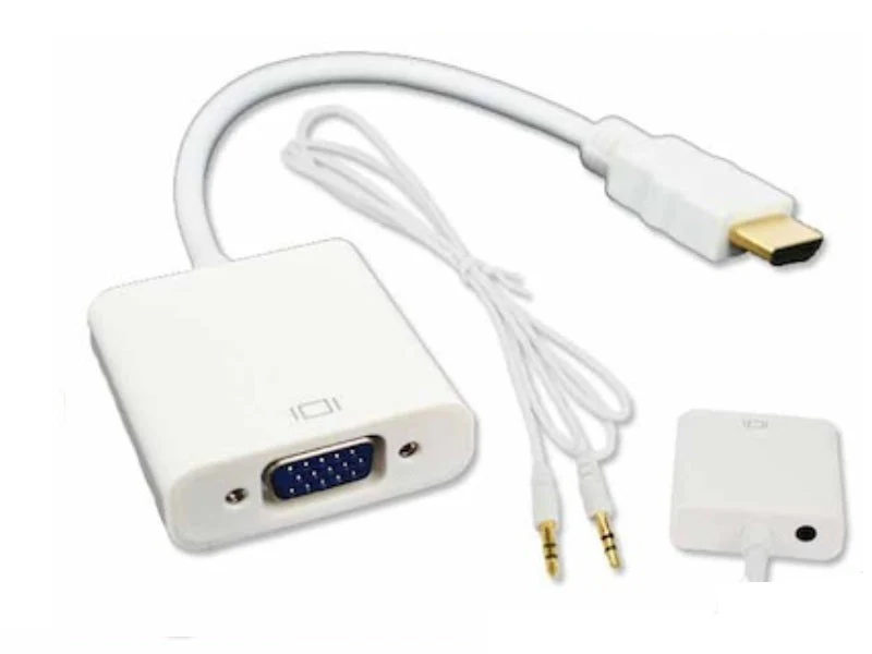 HDMI to VGA Cable Adapter with Audio Cable - Image 4