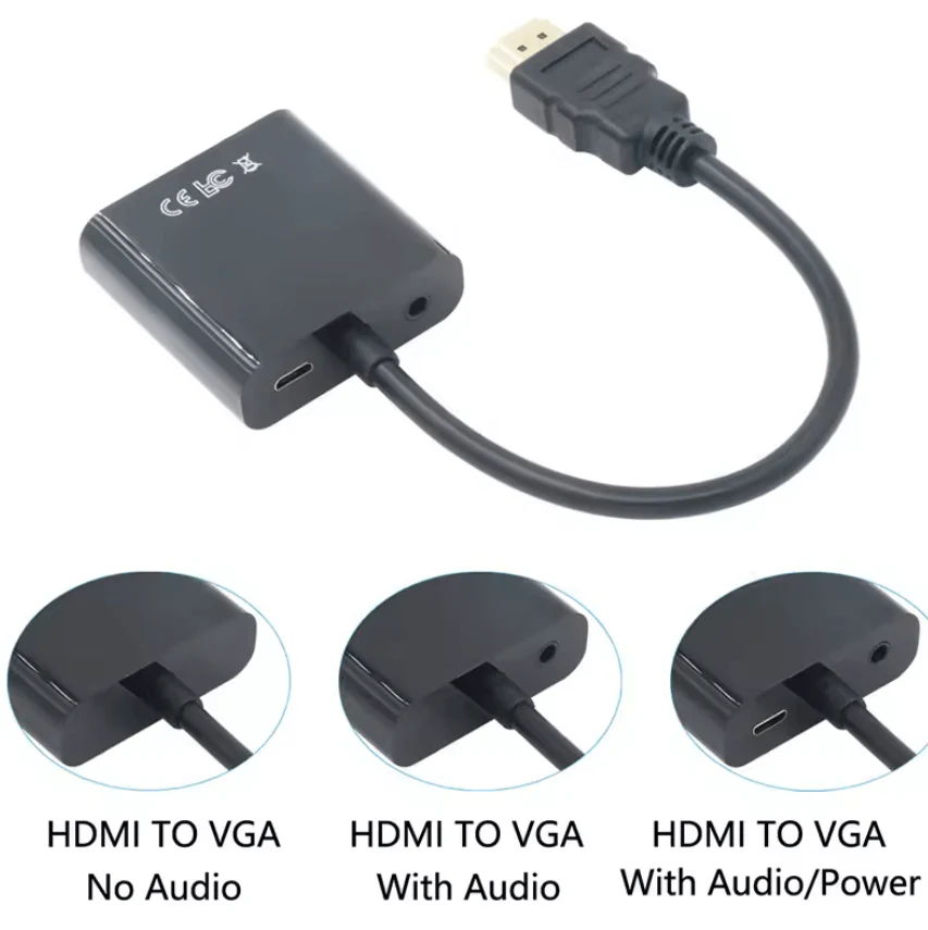 HDMI to VGA Converter Adapter with Audio & USB - Image 2