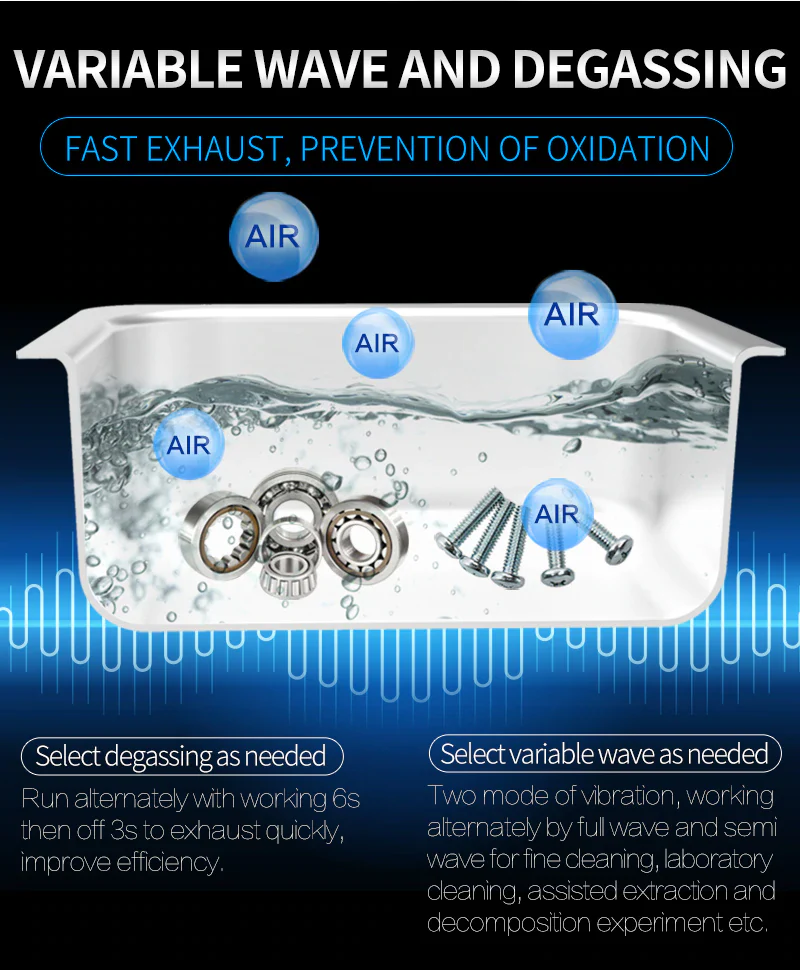 Heated Ultrasonic Cleaner 4.5L - Image 5