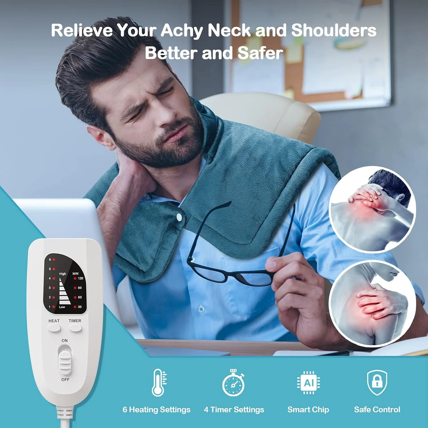 Heating Pad for Neck and Shoulders - Image 7