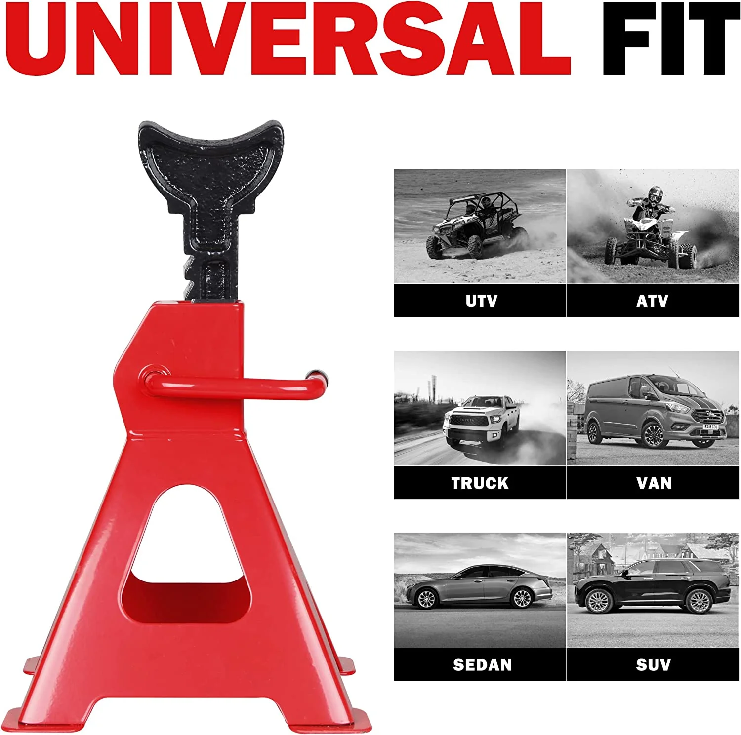 Heavy Duty 6 Ton Axle Stands A Pair - Image 5
