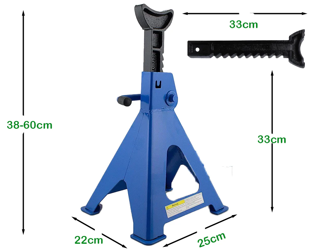 Heavy Duty Axle Stands 6 Ton 2PCS - Image 3