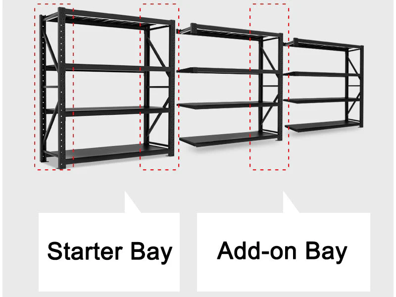 Heavy Duty Storage Shelving Warehouse Shelf Shelves Racking Racks 200*200*60cm Starter/Add-on - Image 6