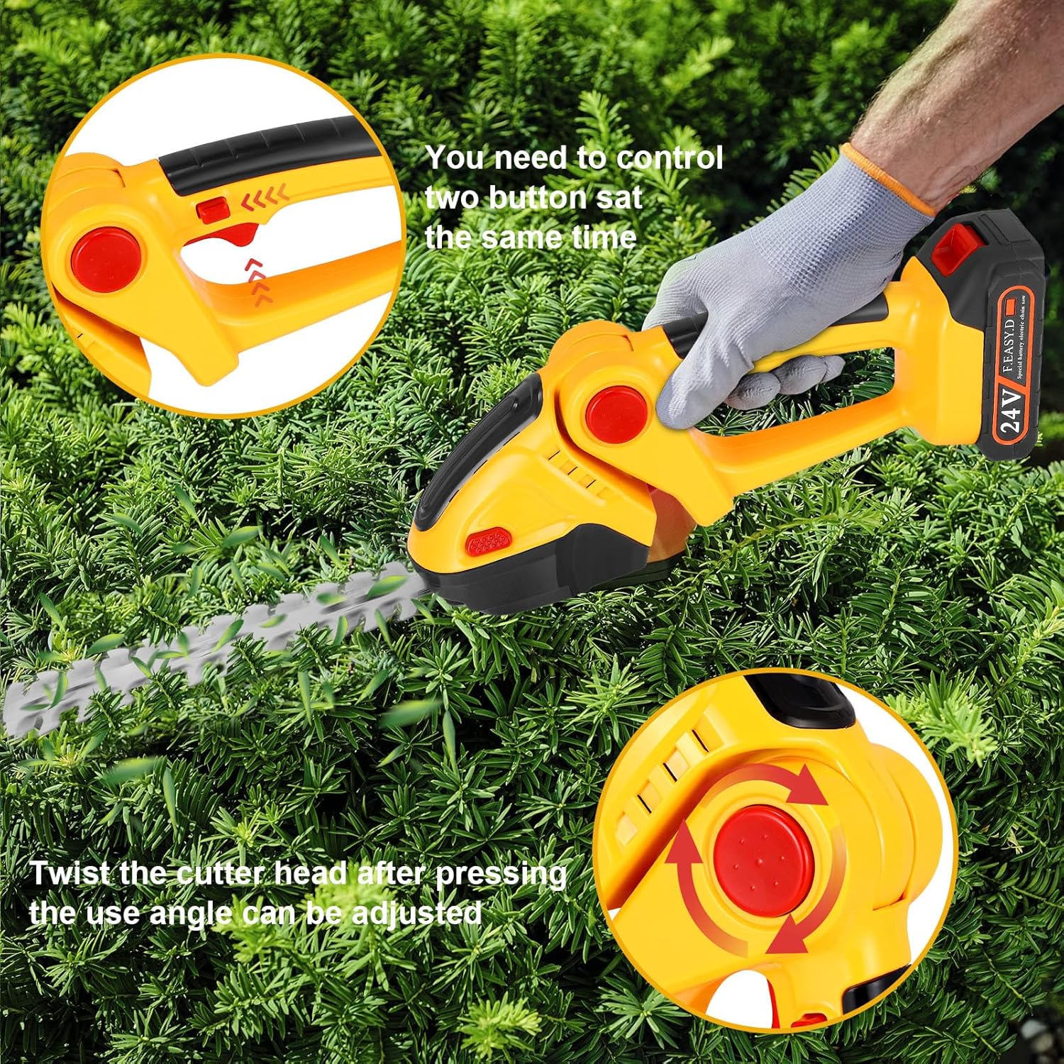 Hedge Trimmer Cordless Lawn Mower 2 in 1 - Image 5
