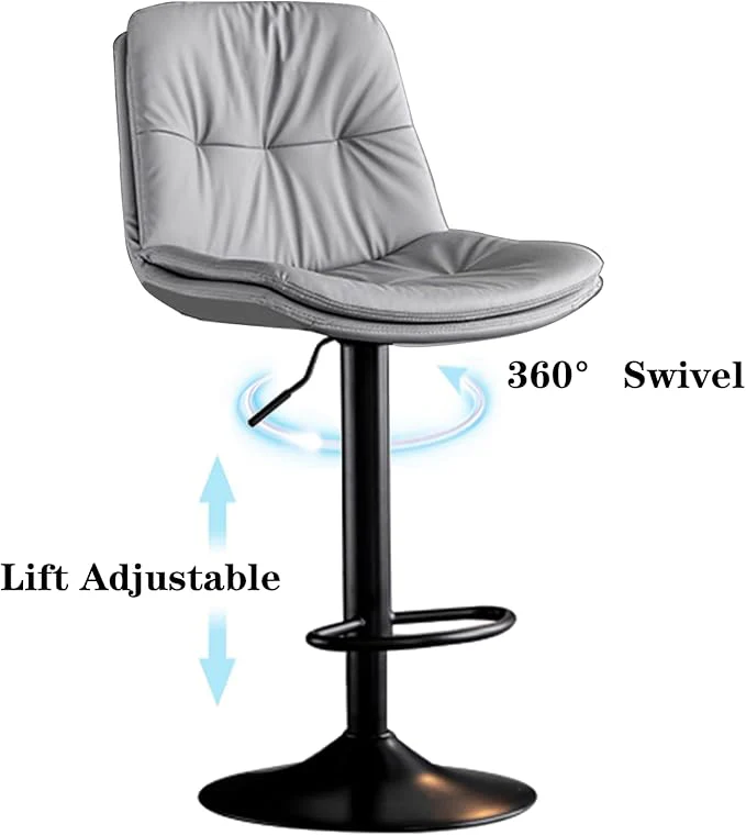 Height Adjustable Bar Stool High Counter Bar Stools - Image 2