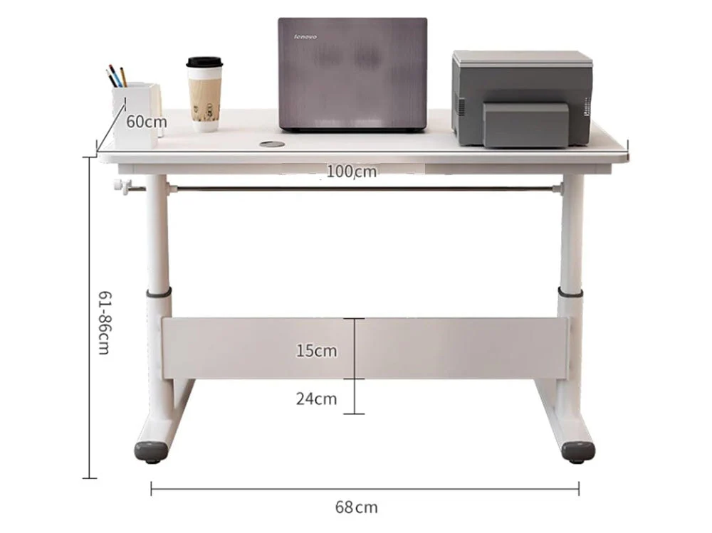 Height Adjustable Desk Table 100CM - Image 3