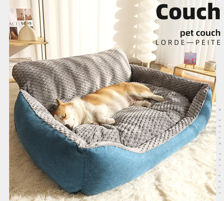 High Back Bolster Comfort Pet bed Dog Bed Super Thick Warm - Image 3
