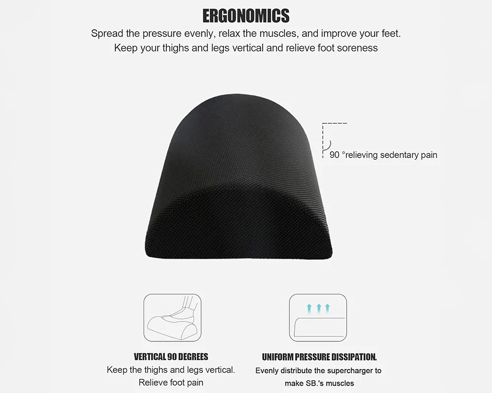 High Density Foam Foot Rest - Black - Image 6