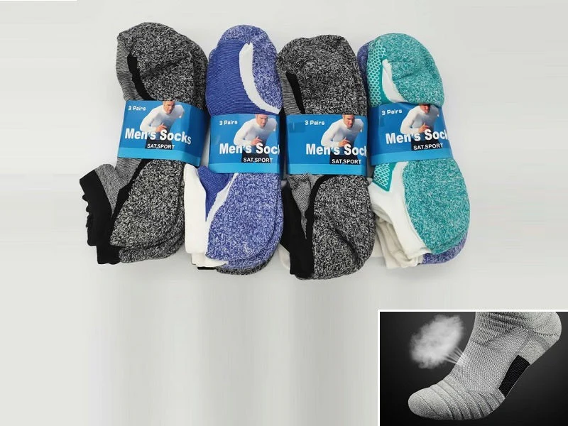 High Performance Sport Socks (12 Pairs) Size 6-10, Random Colour - Image 2