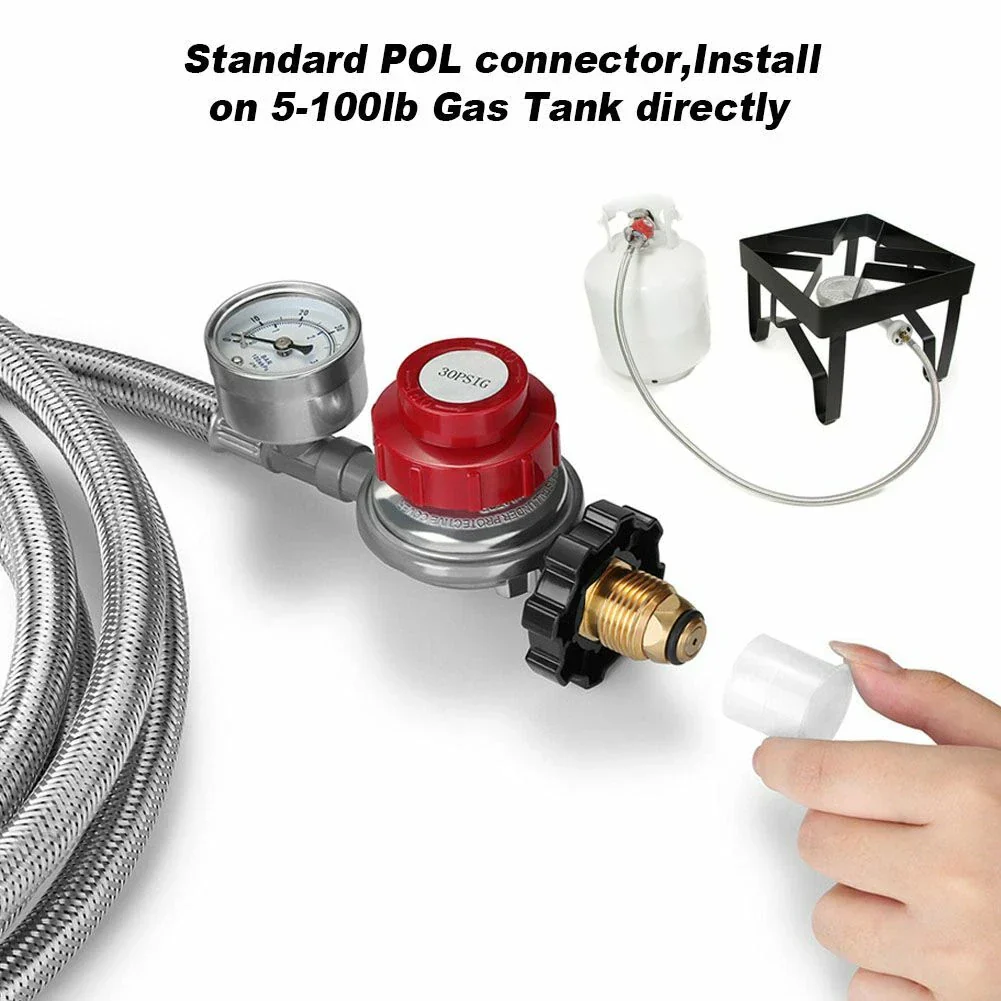 High Pressure Propane Regulator Hose 12ft - Image 4