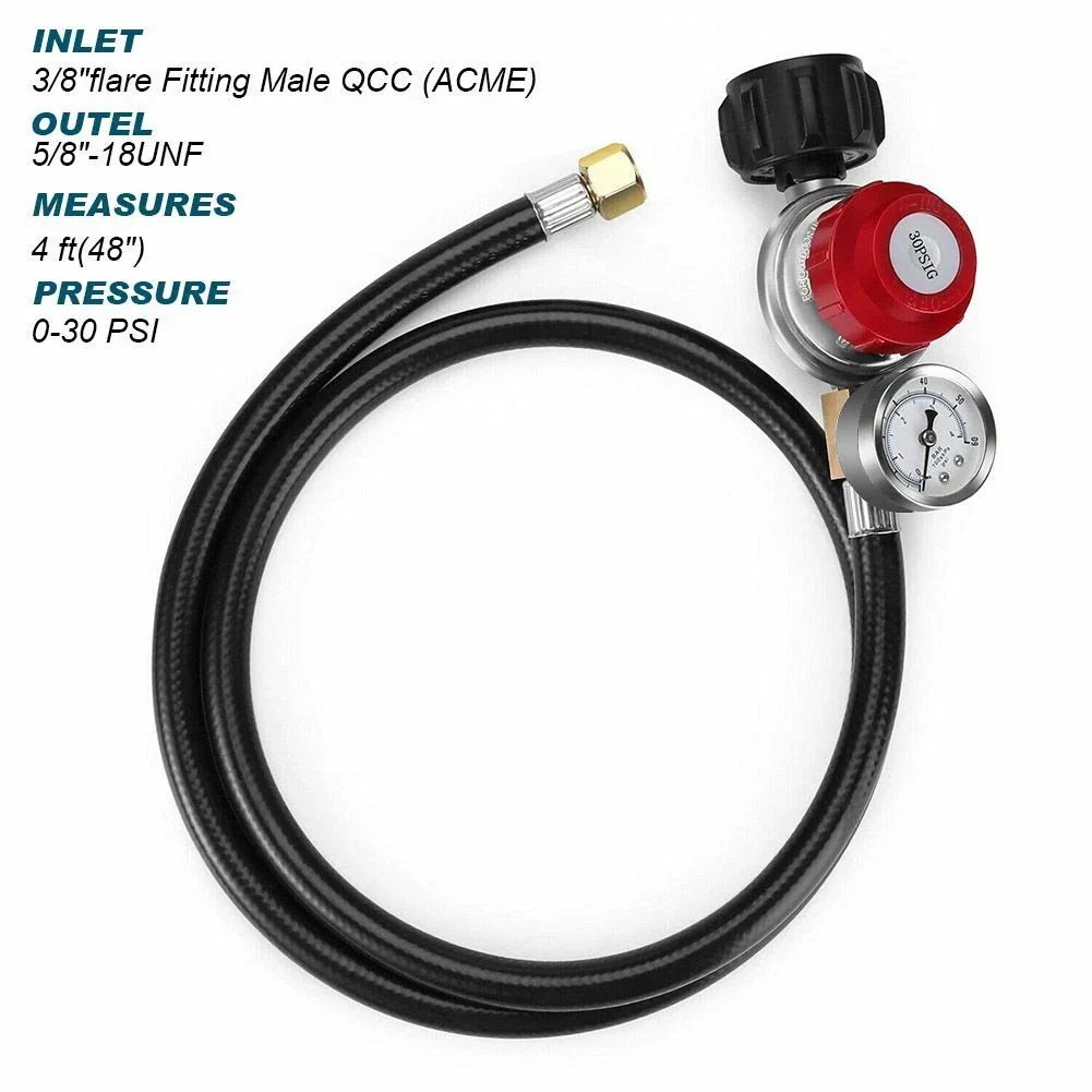 High Pressure Propane Regulator Hose Gauge - Image 10
