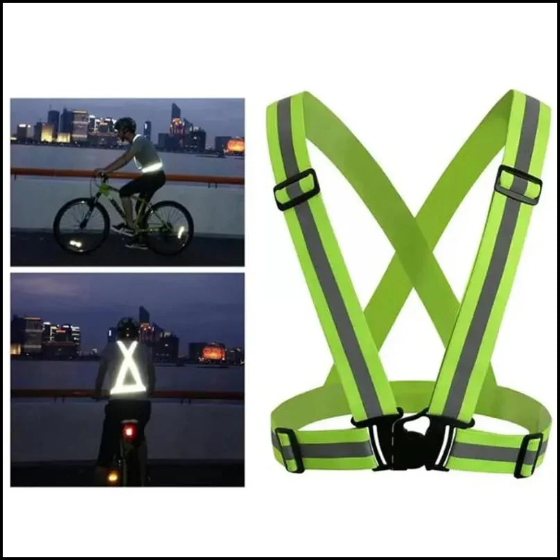 High Visibility Day And Night Adjustable Elastic Strip Safety Gear - Image 2