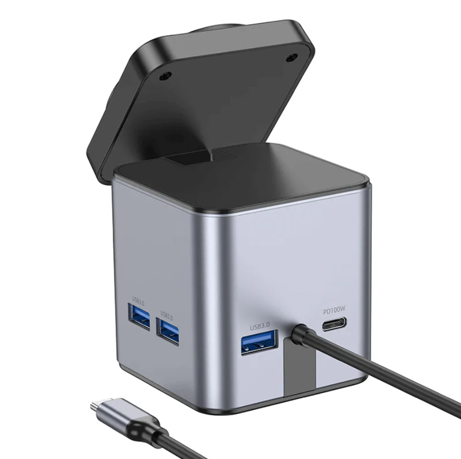 Hoco PD 100W 9 in 1 USB-C Multi Function Docking Station NZ – HB49 - Image 4