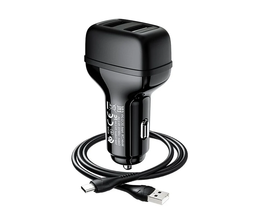 Hoco Z36 Dual USB Car Charger – Fast 2.4A In-Car Charging - Image 2