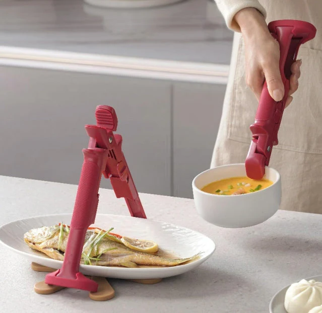 Hot Dish Gripper - Hot Bowl Tongs, Anti-Scald Plates Clip - Image 2