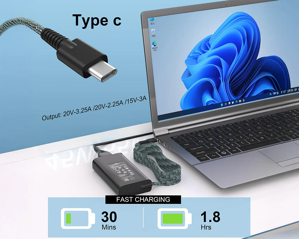 HP Laptop Charger 65W USB C - Image 4