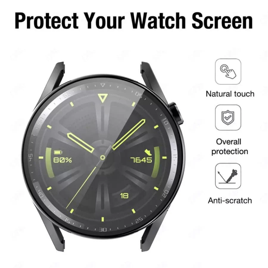 Protective Case for Huawei GT3 Pro (46mm) (Black) - Image 2
