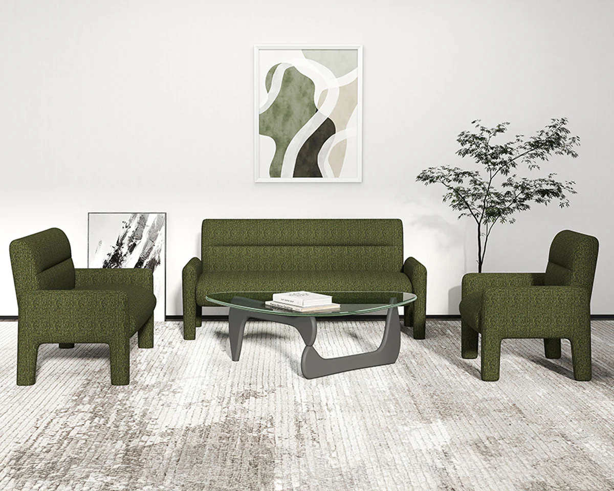 Hunter Green 3 Piece Sofa Set - Image 3
