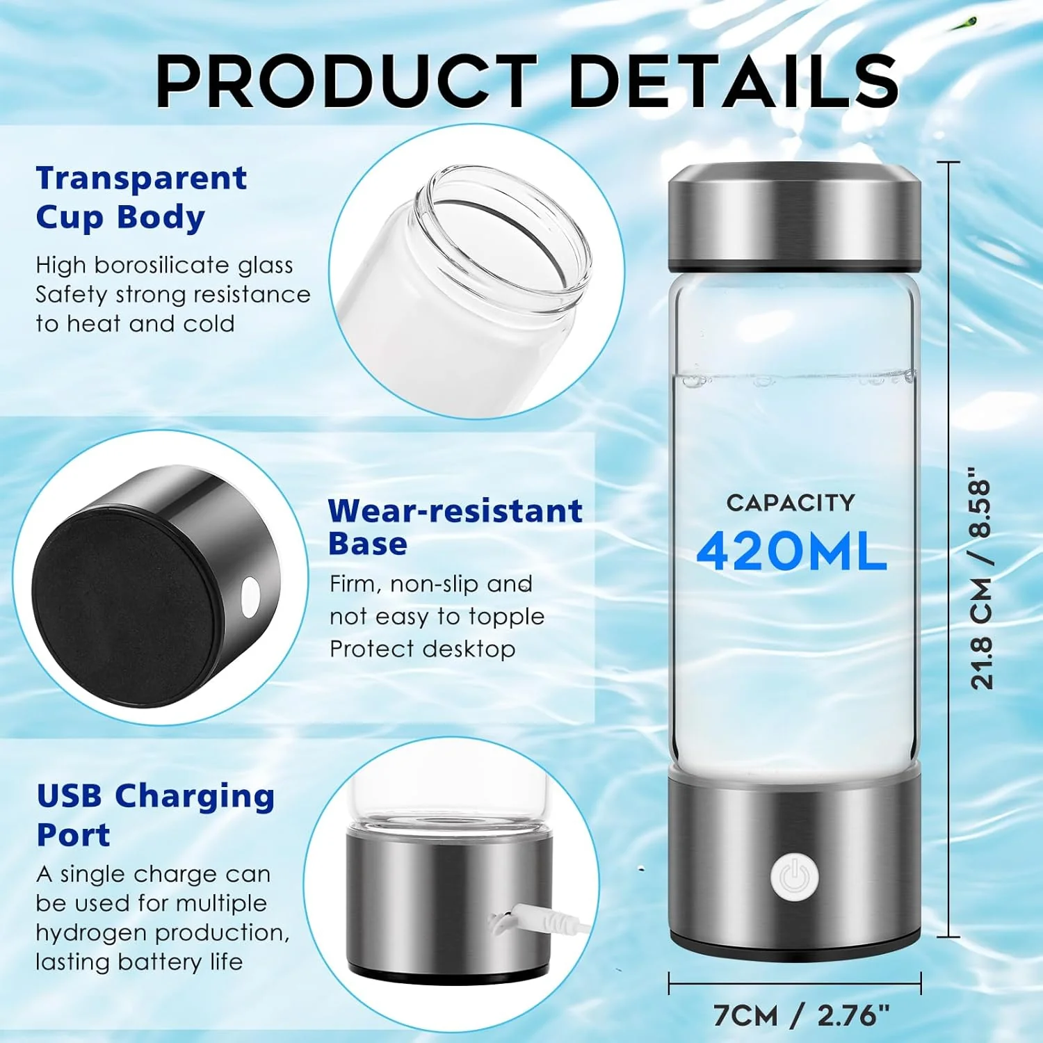 Hydrogen Water Generator Bottle - Image 9