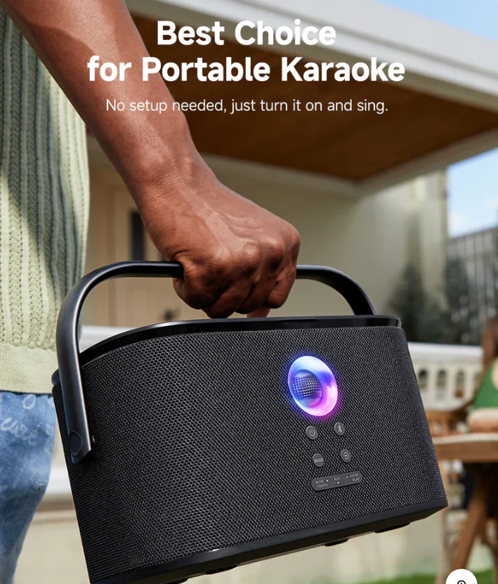 Ikarao S2 Karaoke Machine System With 8″ Touch Screen Wireless Mic - Image 2