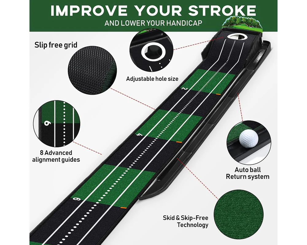 Indoor Outdoor Golf Practice Mat - Image 7