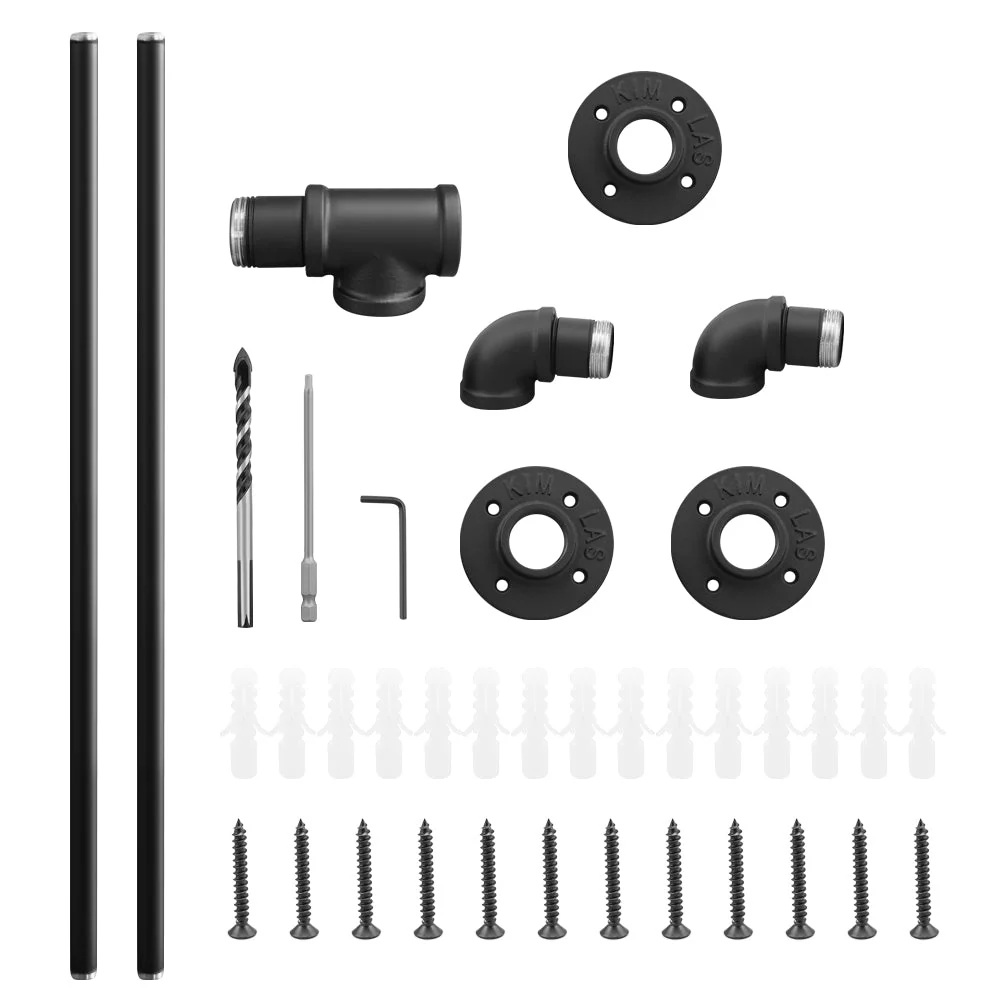 Industrial Pipe Stair Handrail 210CM - Image 12