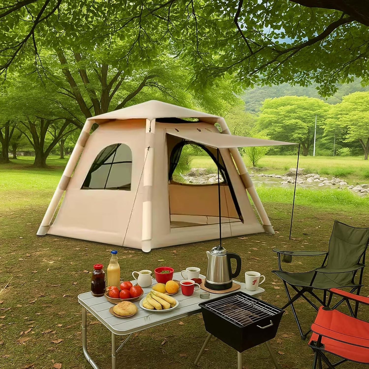 Inflatable Camping Tent with Pump - Image 12