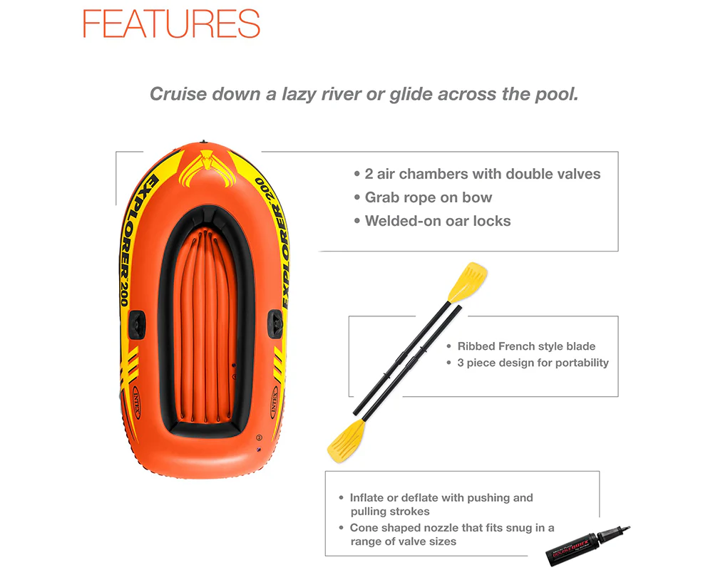 Intex Inflatable Kayak Boat - Image 4