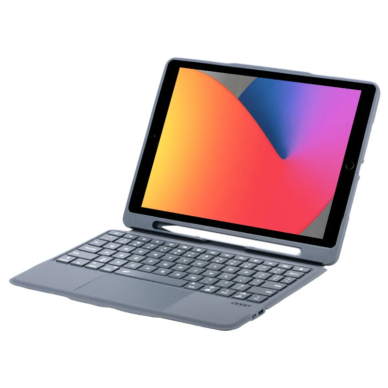 iPad 10.2"/10.5" Backlit Trackpad Bluetooth Keyboard Removable Case - Image 3