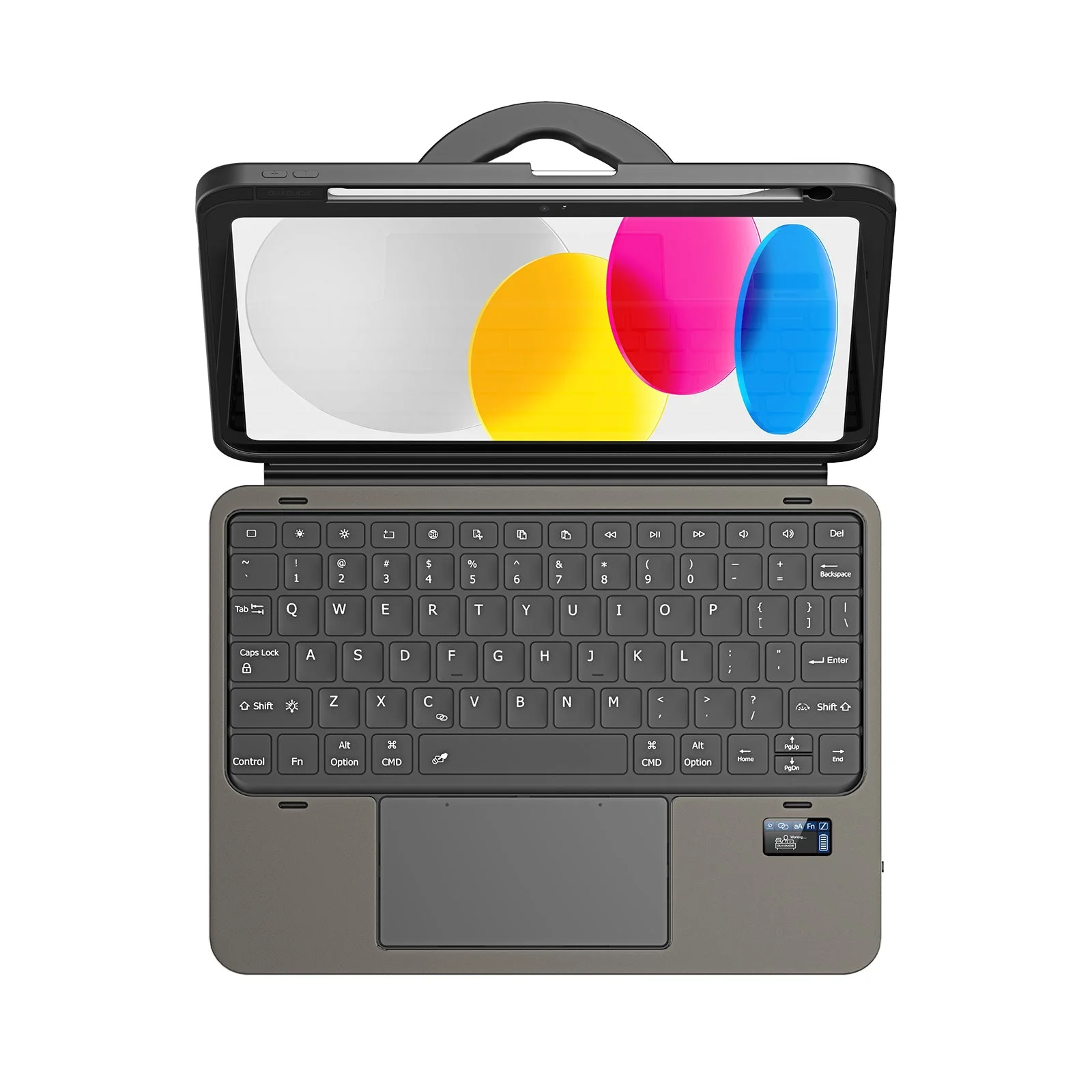 iPad 10th / A16 (2025) Detachable Keyboard with Touchpad Kickstand Cover - Image 2