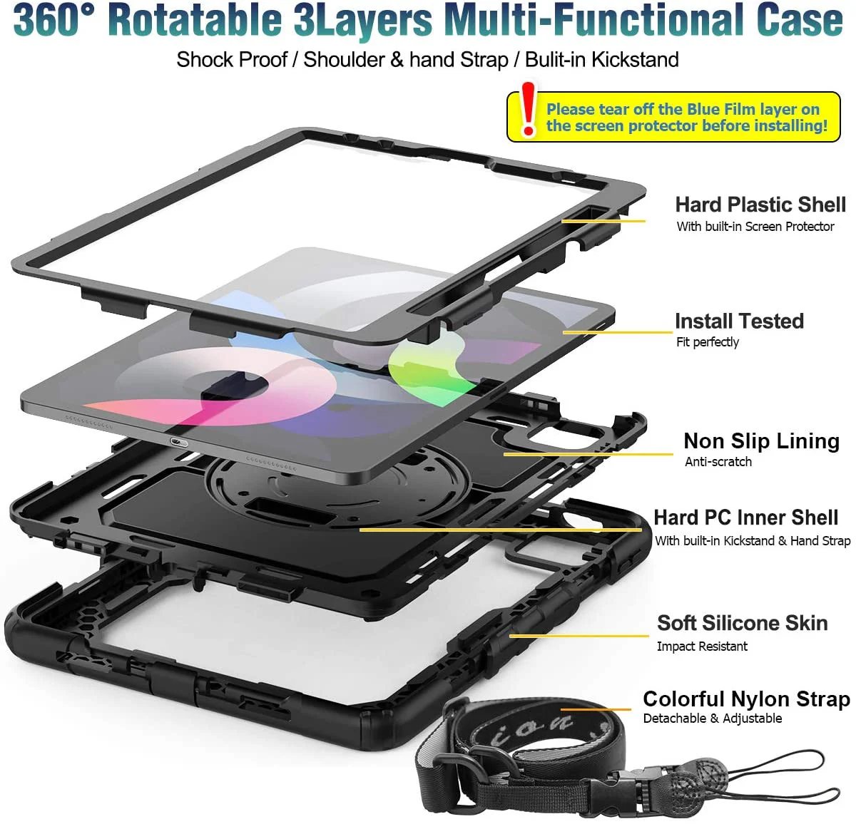 iPad Air 4 Case Rugged Shockproof Case - Image 5