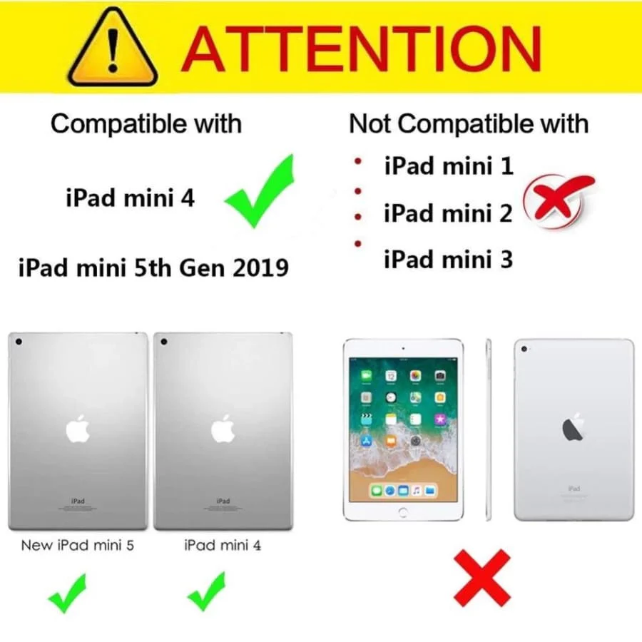 iPad mini (4 & 5th gen) Cover (Black) - Image 6