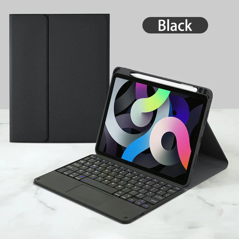 iPad Pro 11 / Air 4 / Air 5 / Air 11 backlit trackpad Bluetooth keyboard with Cover - Image 3