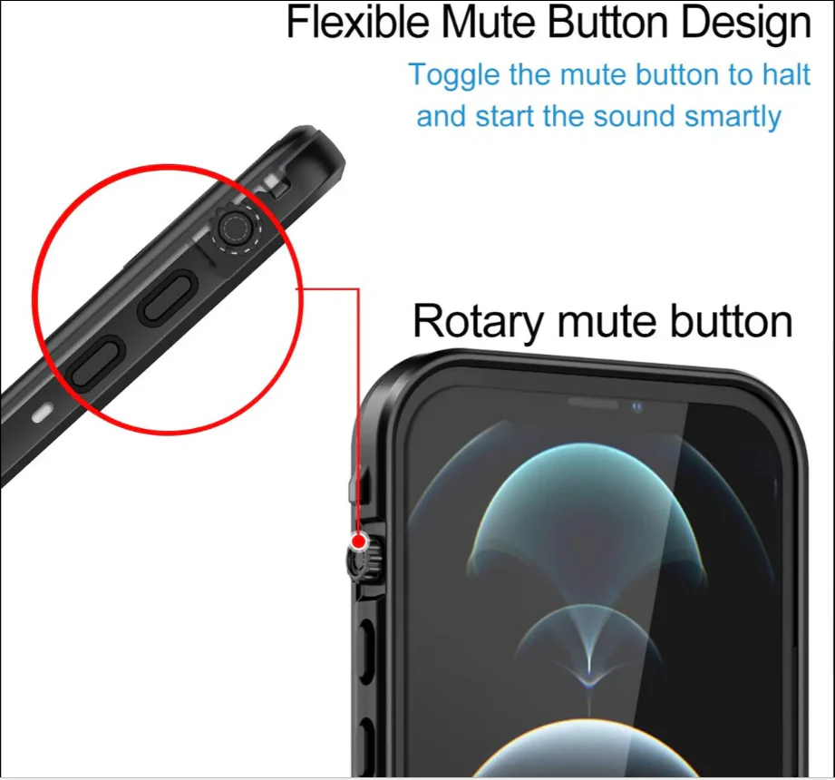 iPhone 12 Pro Waterproof Case Redpepper Full Protective Cover - Image 8