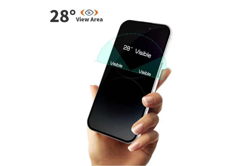 iPhone 13 Pro Max Privacy Tempered Glass Screen Protector – 9H Anti-Spy - Image 3