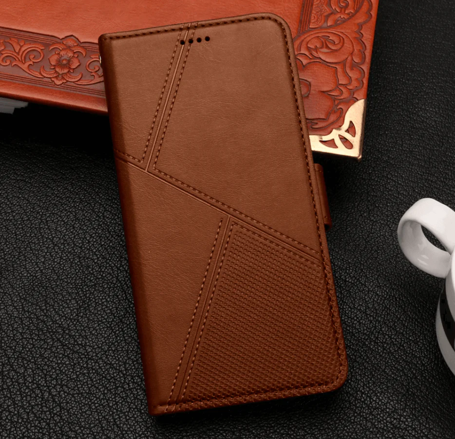 iPhone 14 Plus Flip Wallet Case Cowhide Dot Pattern - Image 5