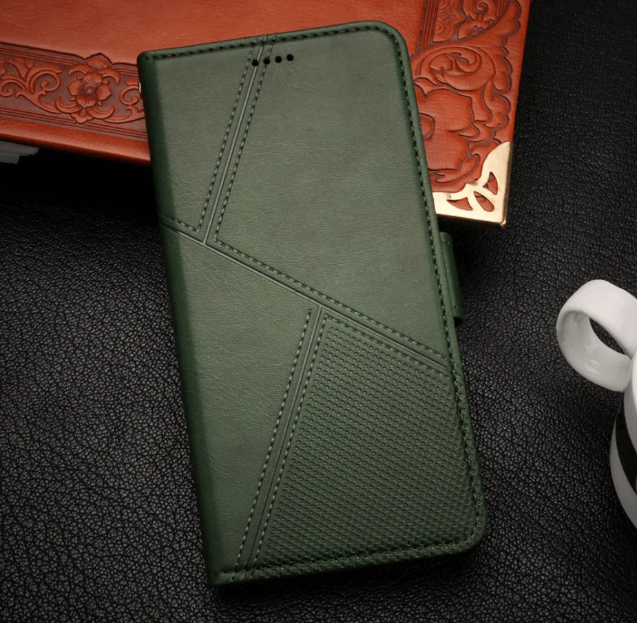 iPhone 8 Flip Wallet Case Cowhide Dot Pattern - Image 6